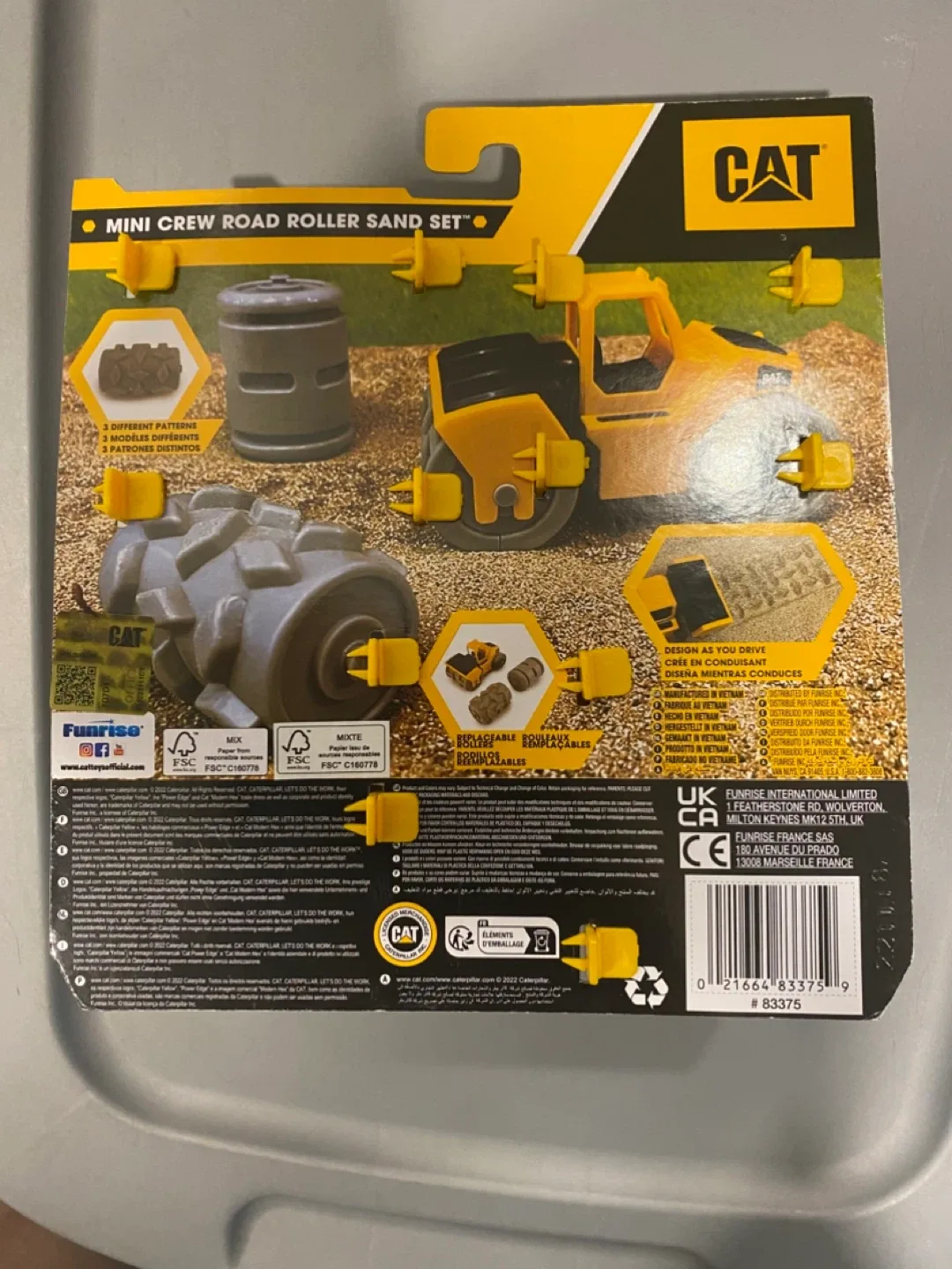 New CAT Mini Crew Road Roller Sand Set image indicator(3)
