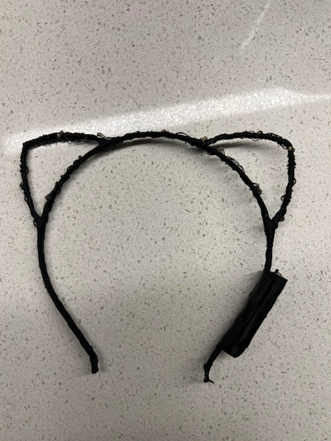 Cat Ear Headband with Blue LED Lights - photo 2