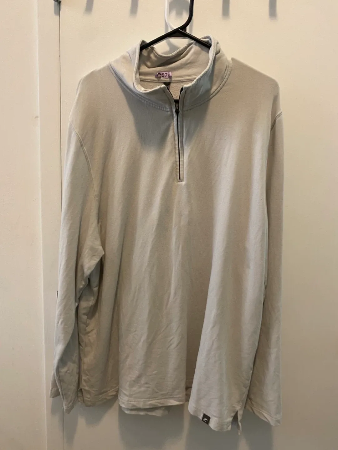 Light Beige 1/4 Zip Pullover thumbnail