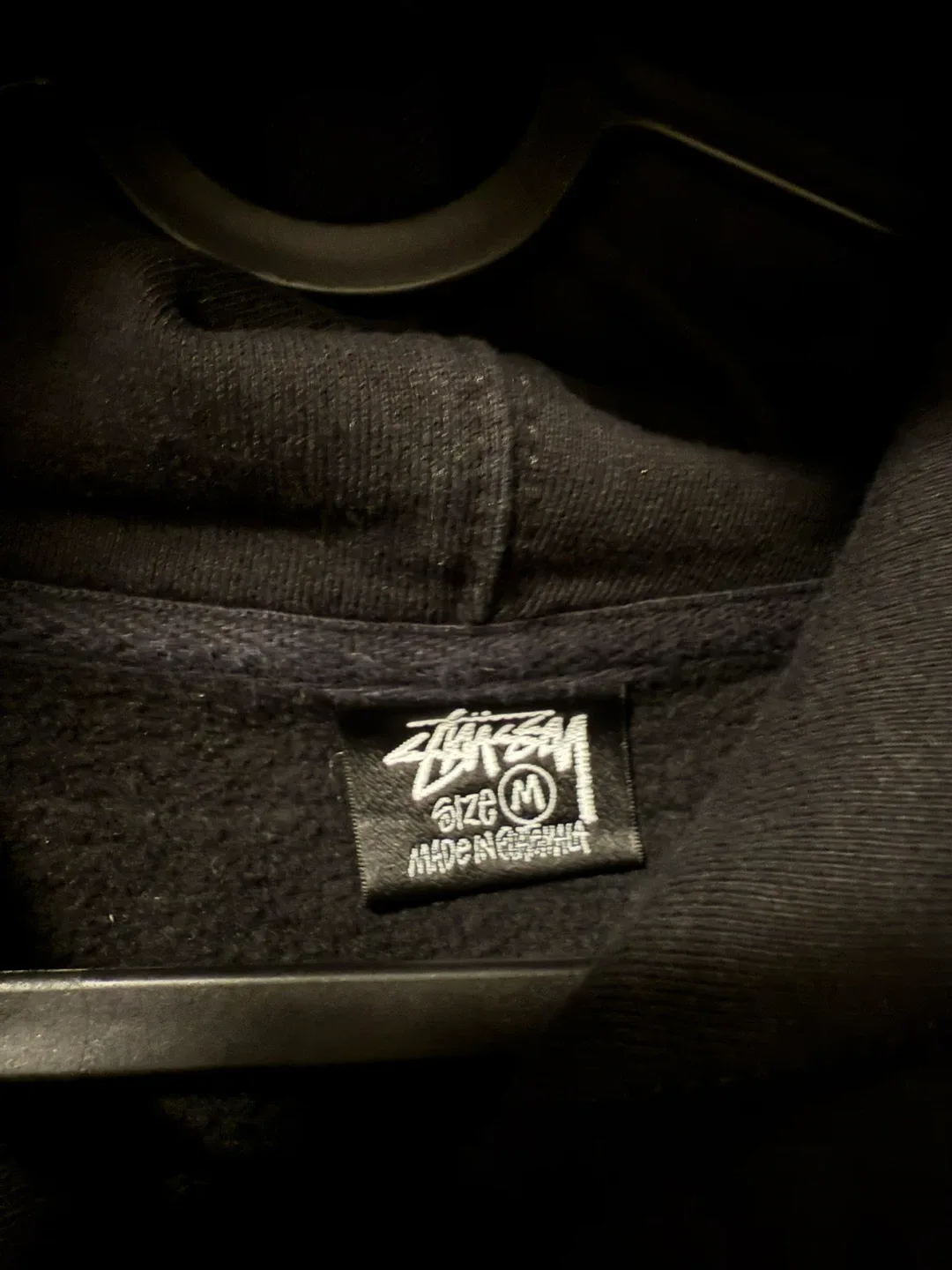 Stussy Black Hoodie - Size M image indicator(2)