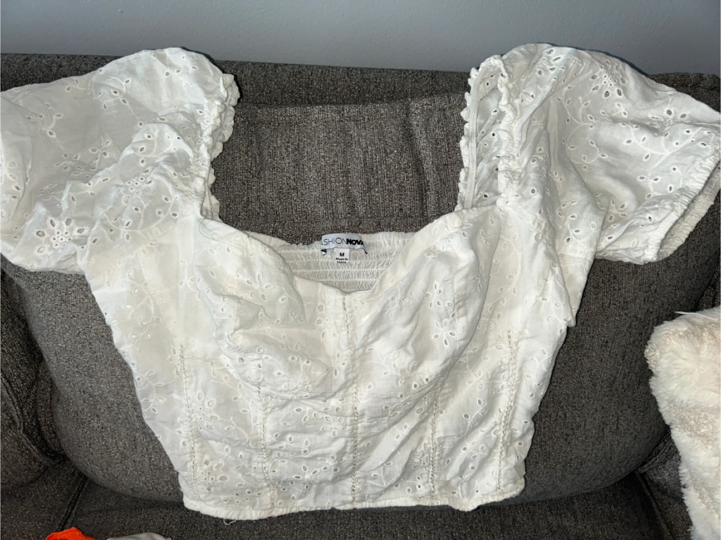 3  Puff Sleeve Tops - Size M