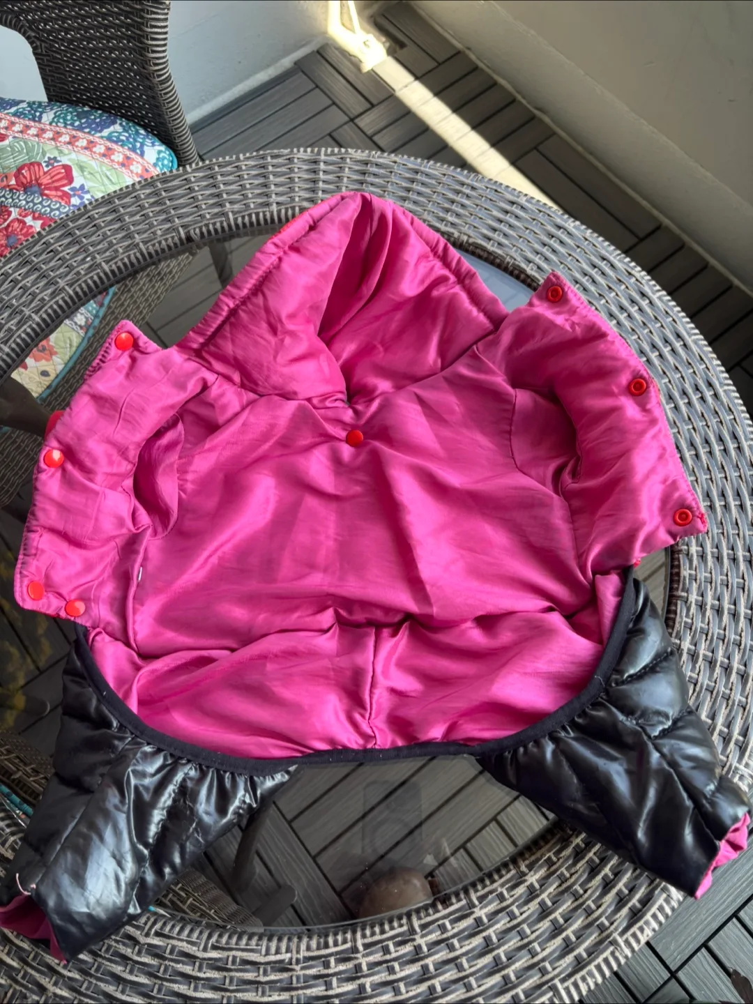 The Nobth Face Red & Black dog Puffer Dog Coat image indicator(2)