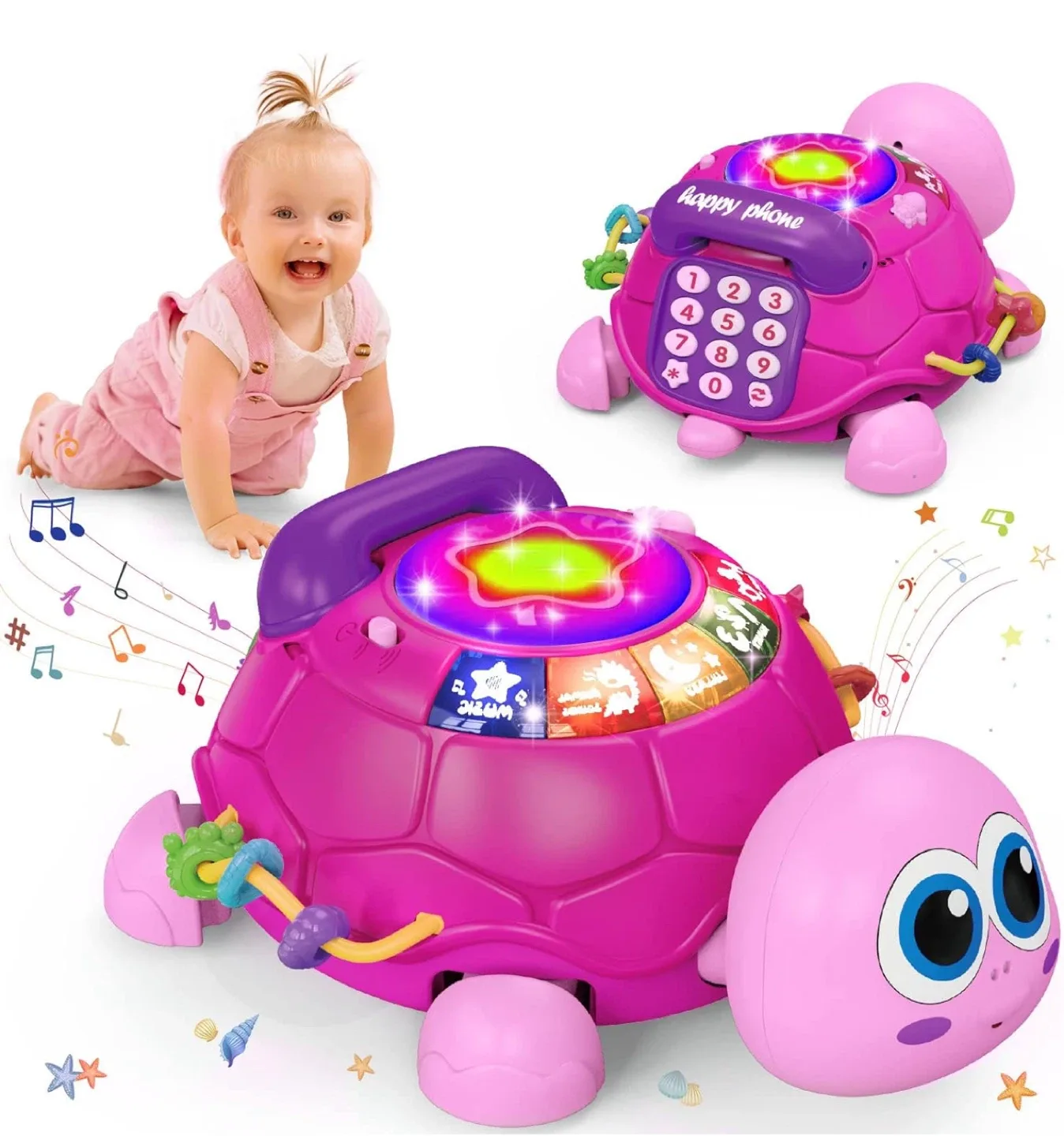 Baby Crawling Toy - Tortoise with Phone thumbnail