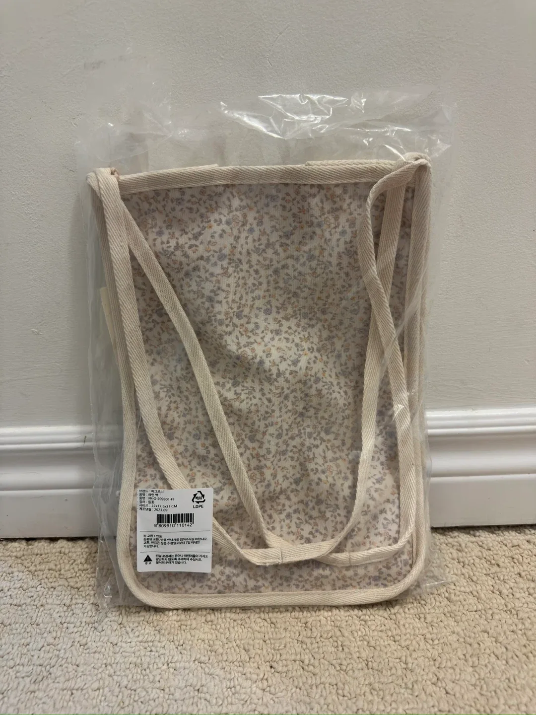 New Pigrony Floral Pattern Tote Bag image indicator(2)