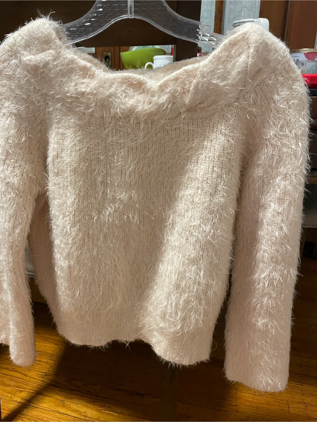 Fuzzy Knit Sweater - Size Small image indicator(2)