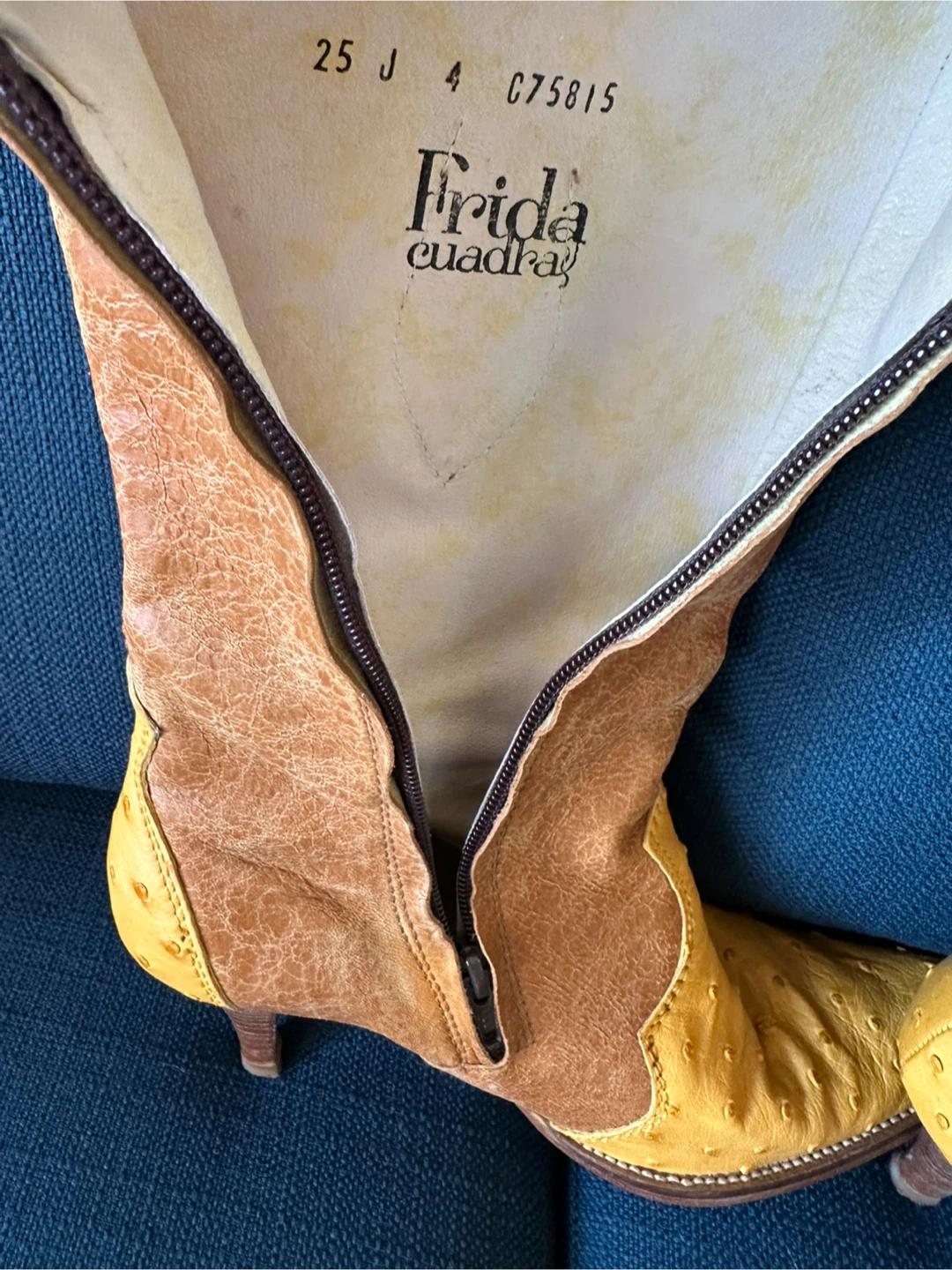 Frida Cuadra Western Boots Size 25 (8) - photo 3