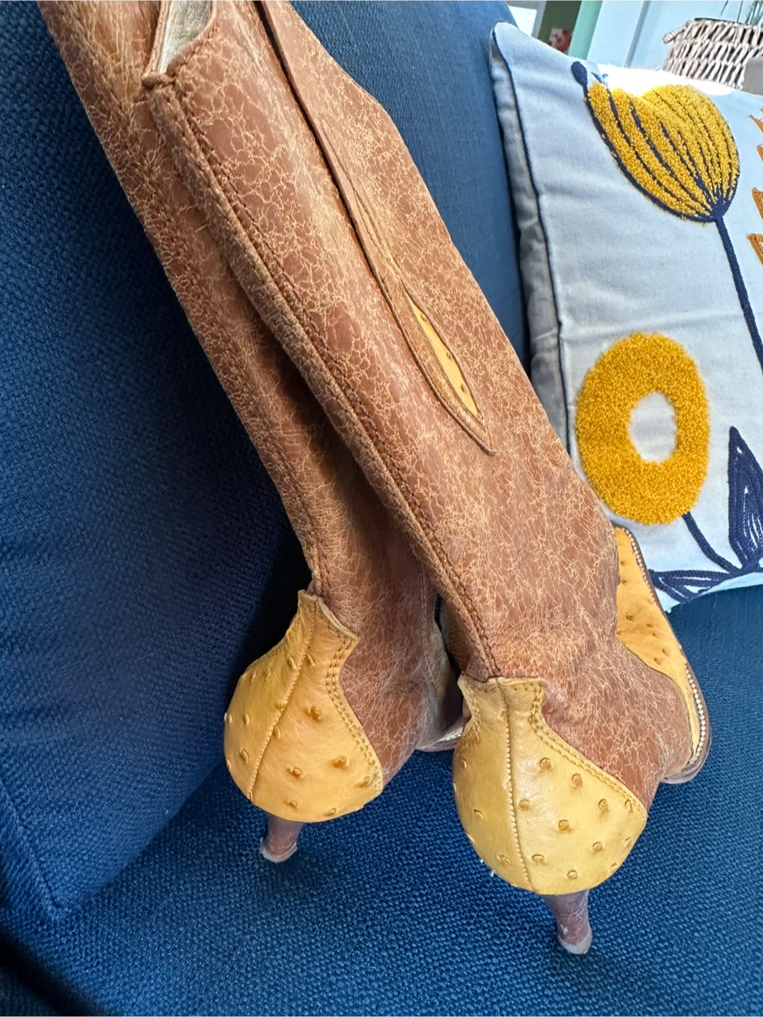 Frida Cuadra Western Boots Size 25 (8) - photo 4