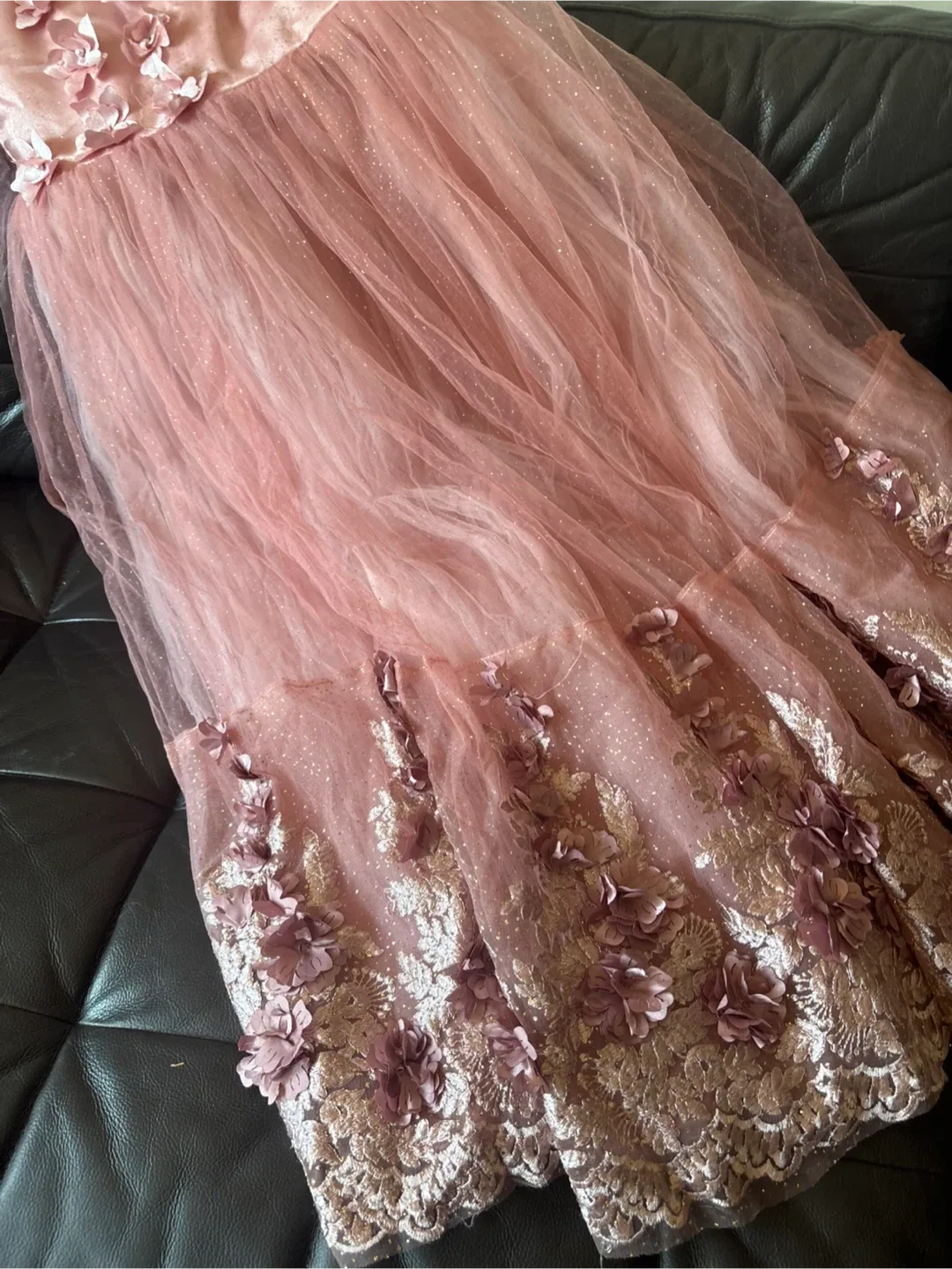 Pink Flower Girl Dress image indicator(4)