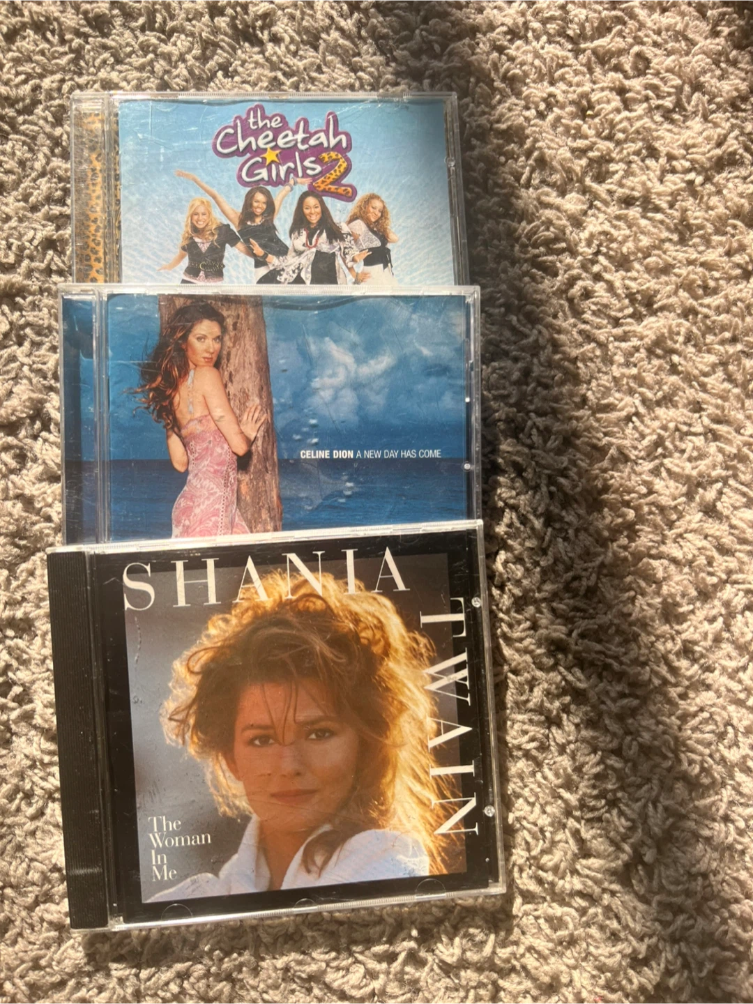 CDs: Cheetah Girls 2, Celine Dion, Shania Twain