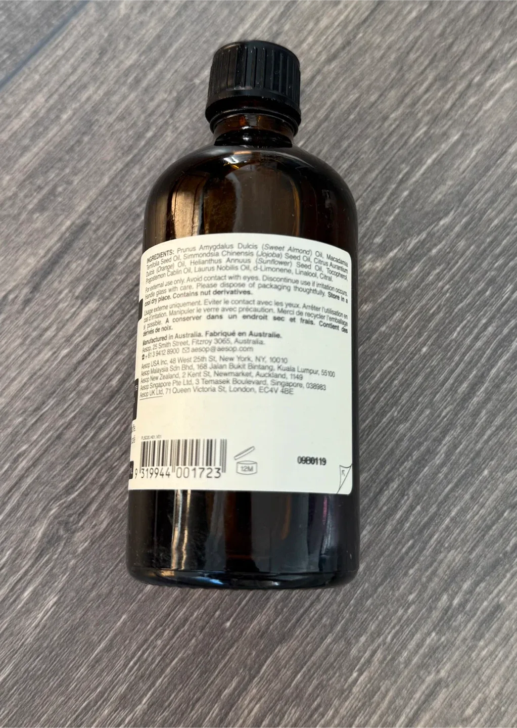 Aesop Breathless Body Oil 100mL image indicator(3)