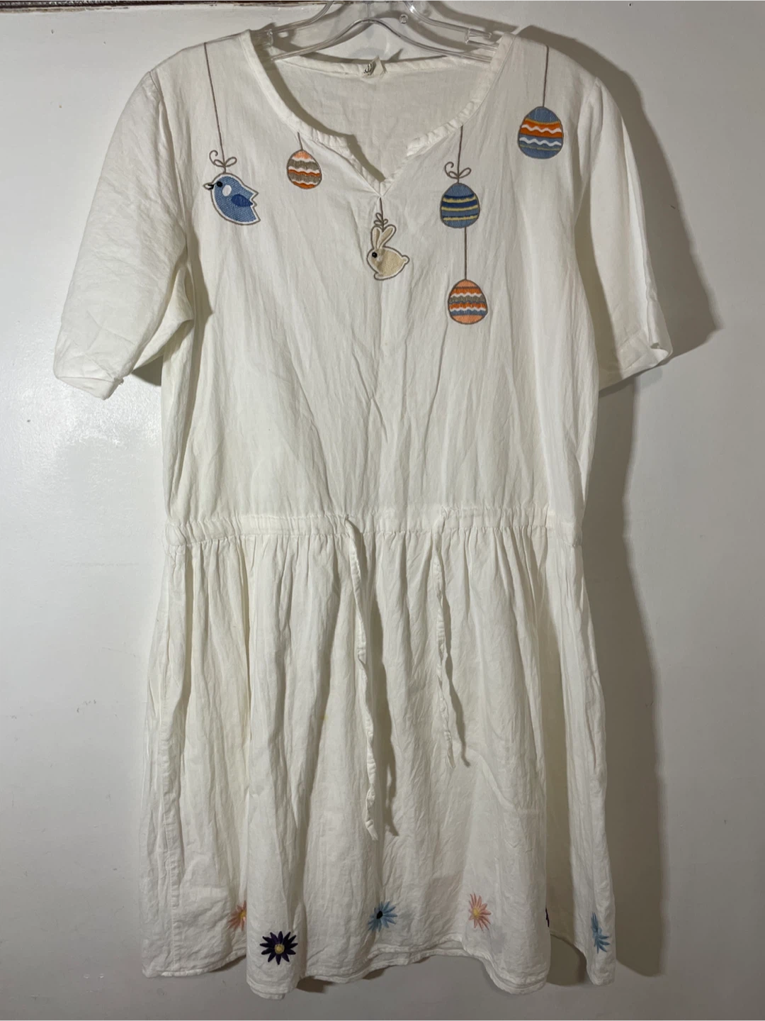 White Embroidered Dress