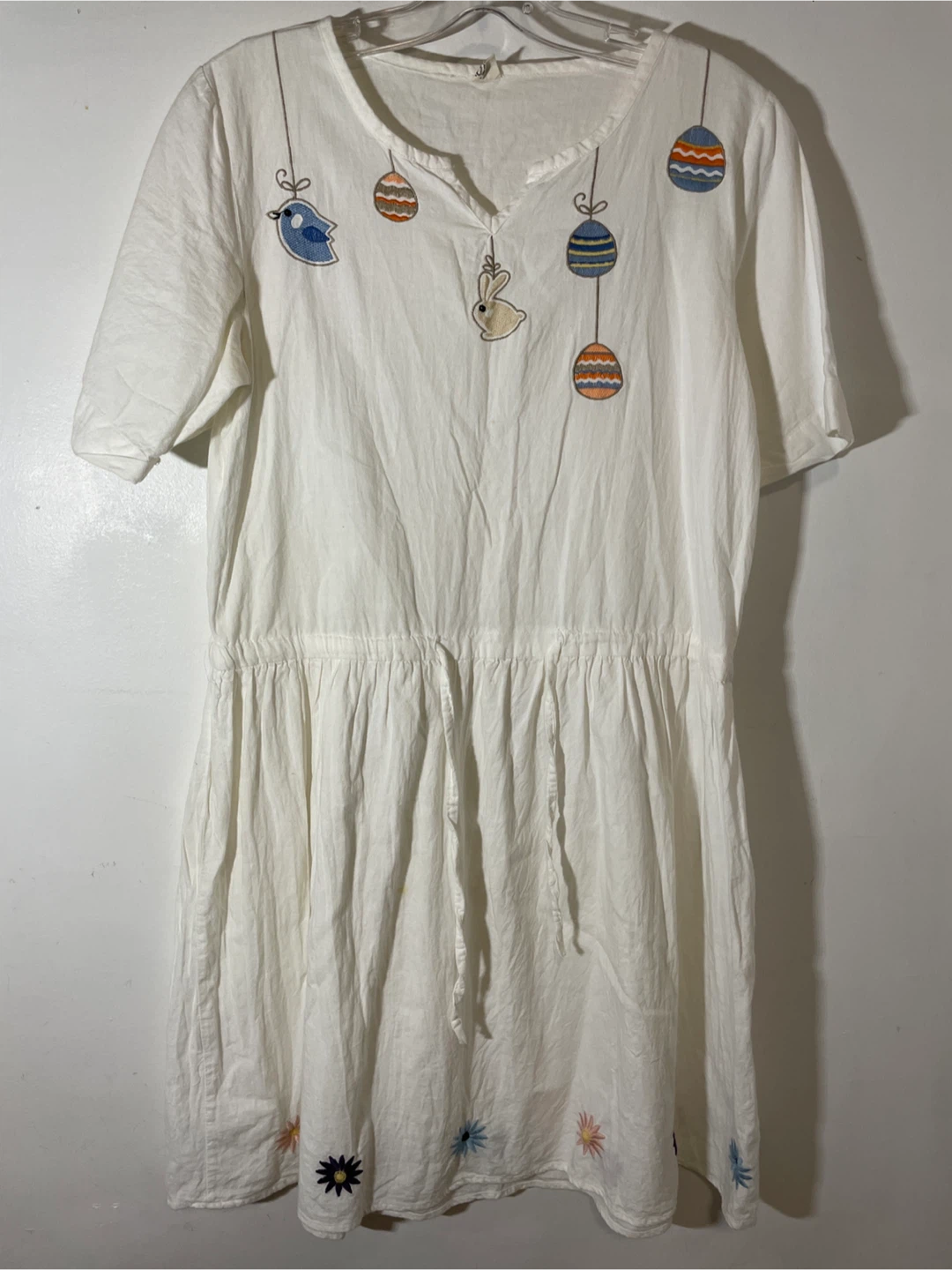 White Embroidered Dress - photo 2
