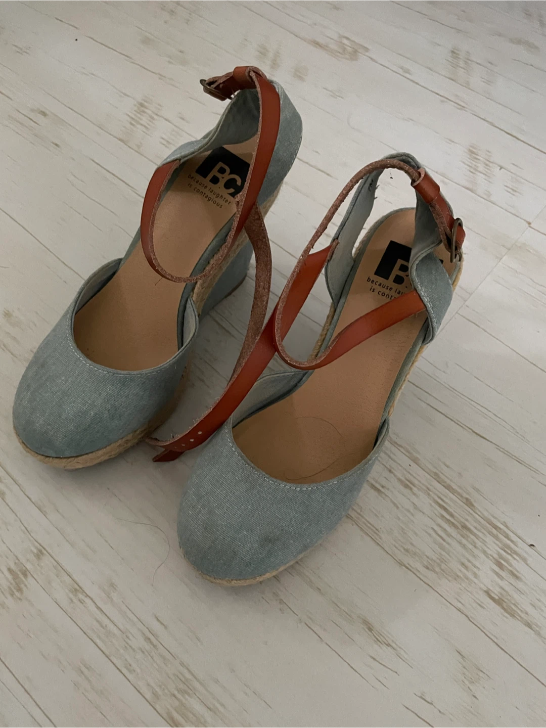 BC Footwear Wedge Sandals - Size 7