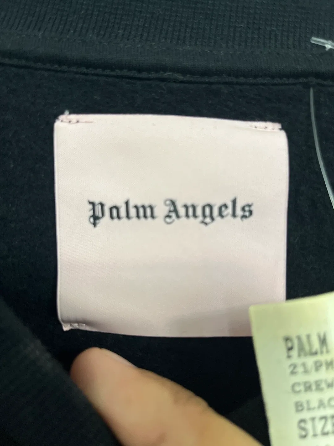 Palm Angels Black Crewneck Sweatshirt image indicator(4)