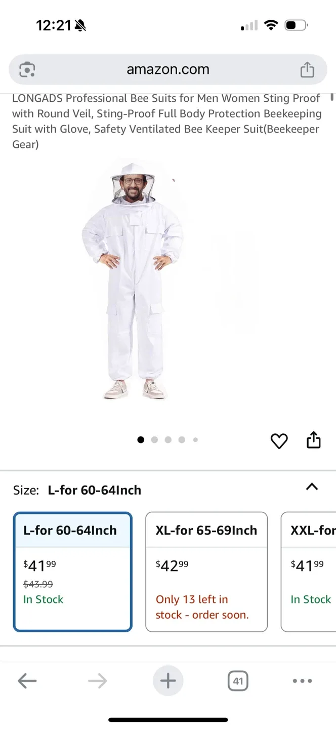 Beekeeping Suit - Size 2x L image indicator(5)