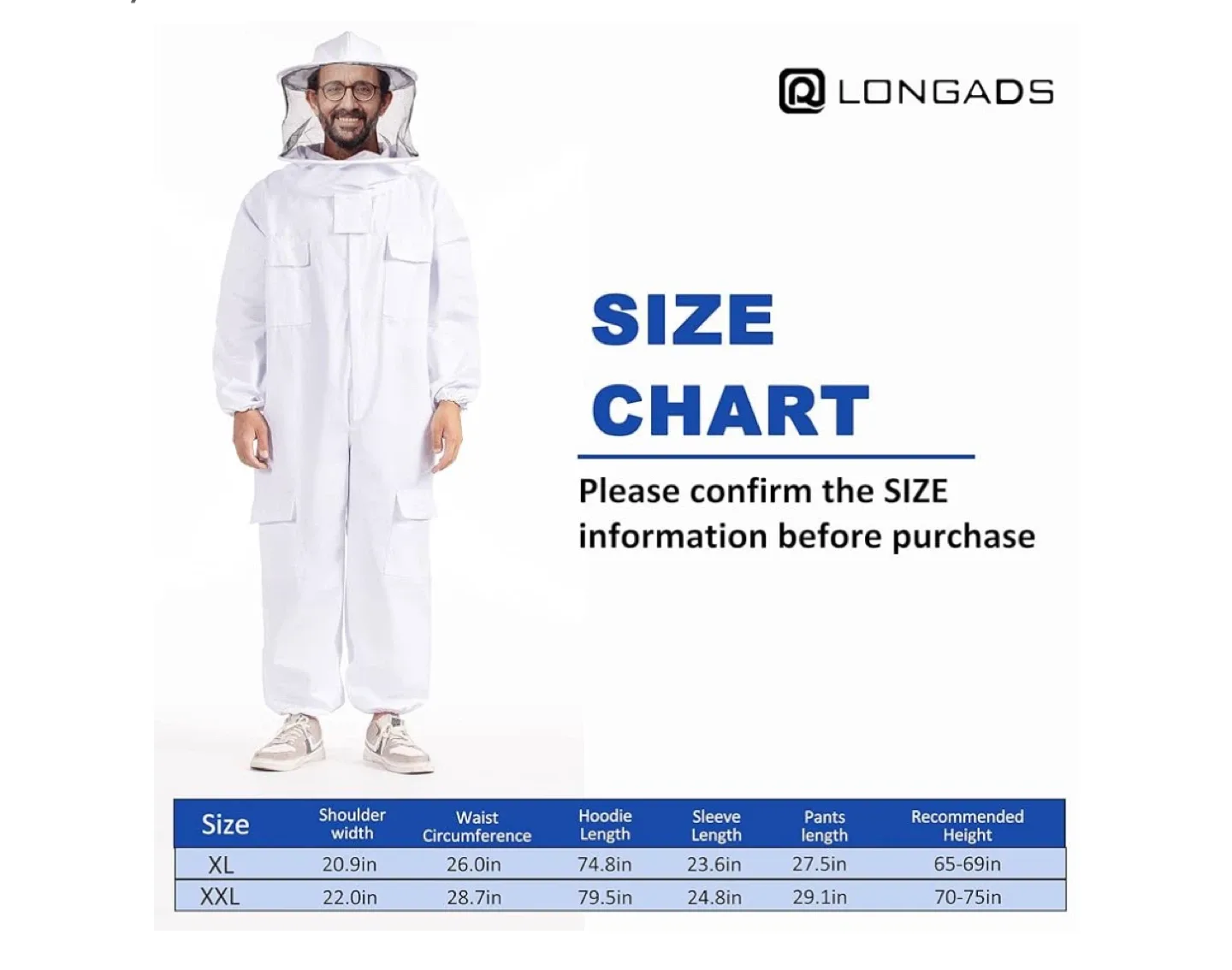 Beekeeping Suit - Size 2x L image indicator(7)