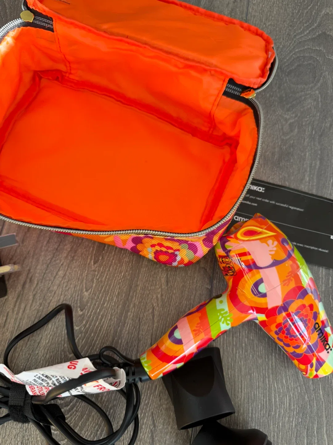 NEW Mini Amika Hair Dryer with Case & Attachments image indicator(4)