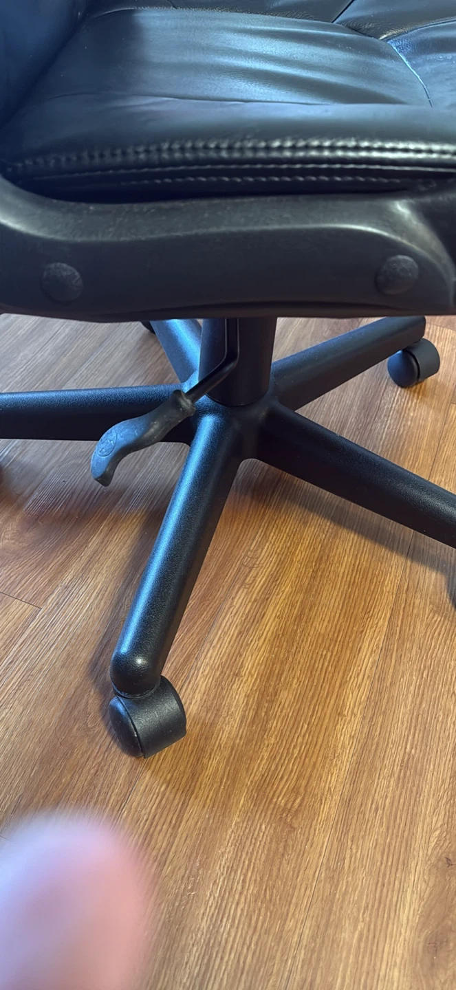 Black Leather Office Chair - photo 2