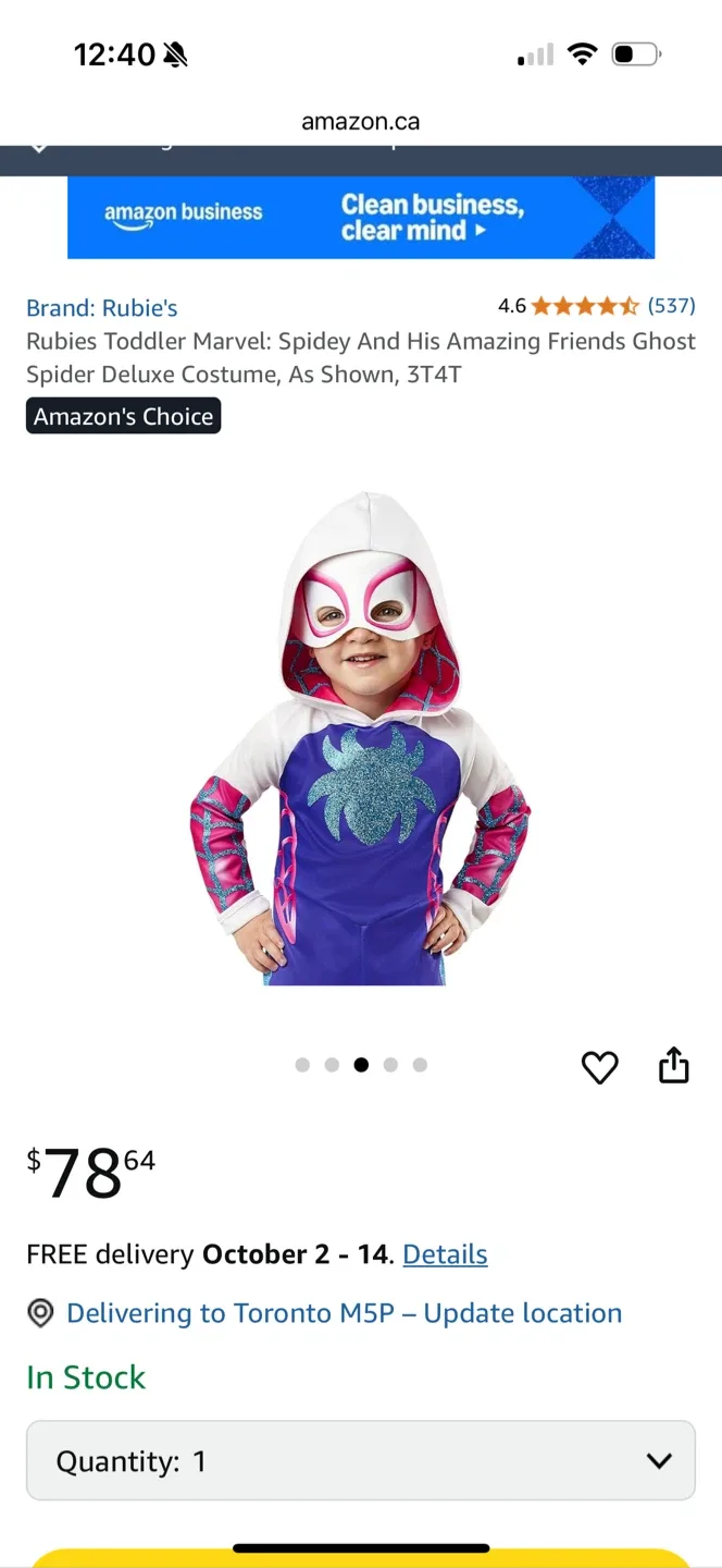 Marvel Spidey Ghost Spider Child Costume (18-36 Months) image indicator(6)