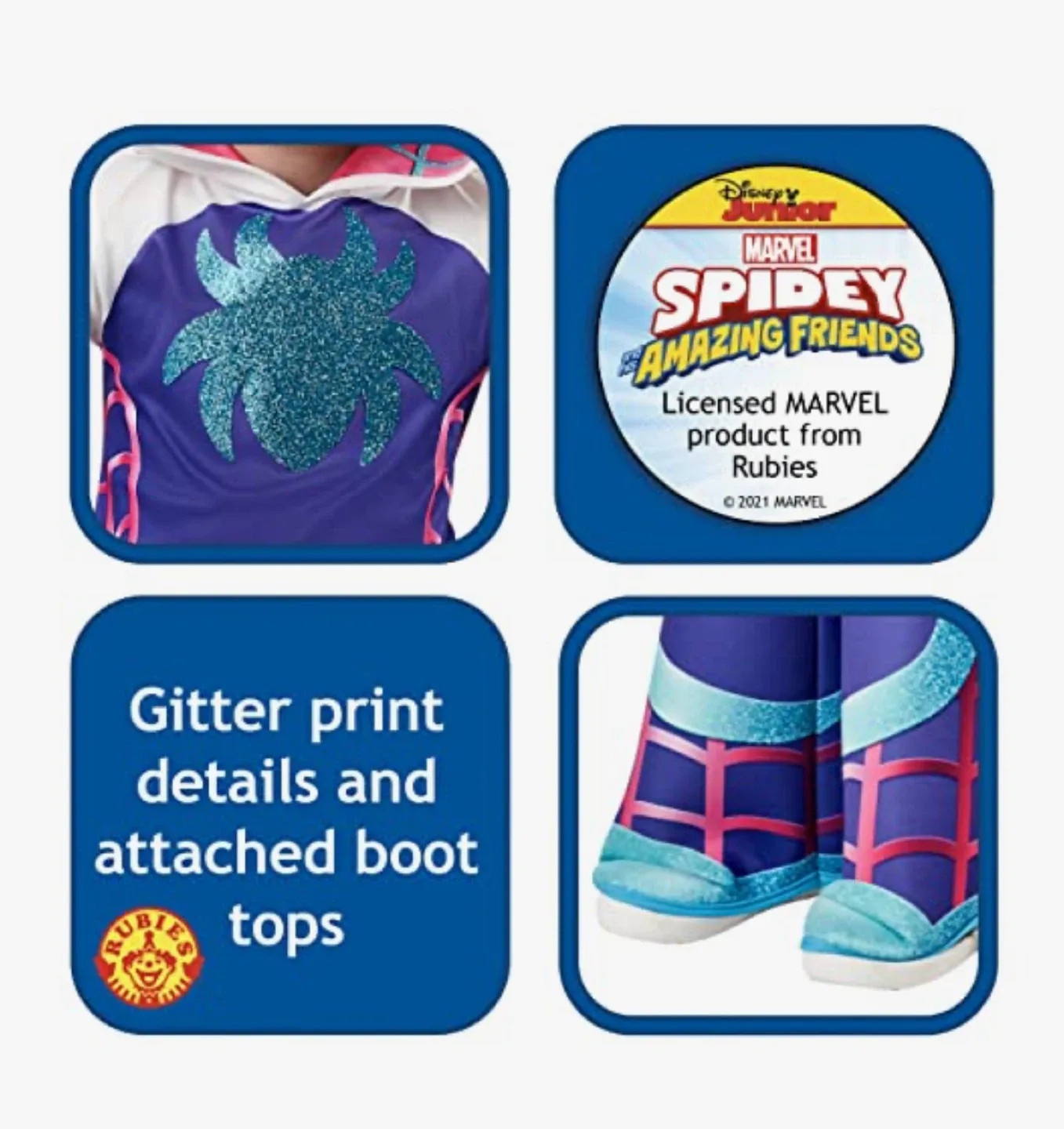 Marvel Spidey Ghost Spider Child Costume (18-36 Months) image indicator(2)