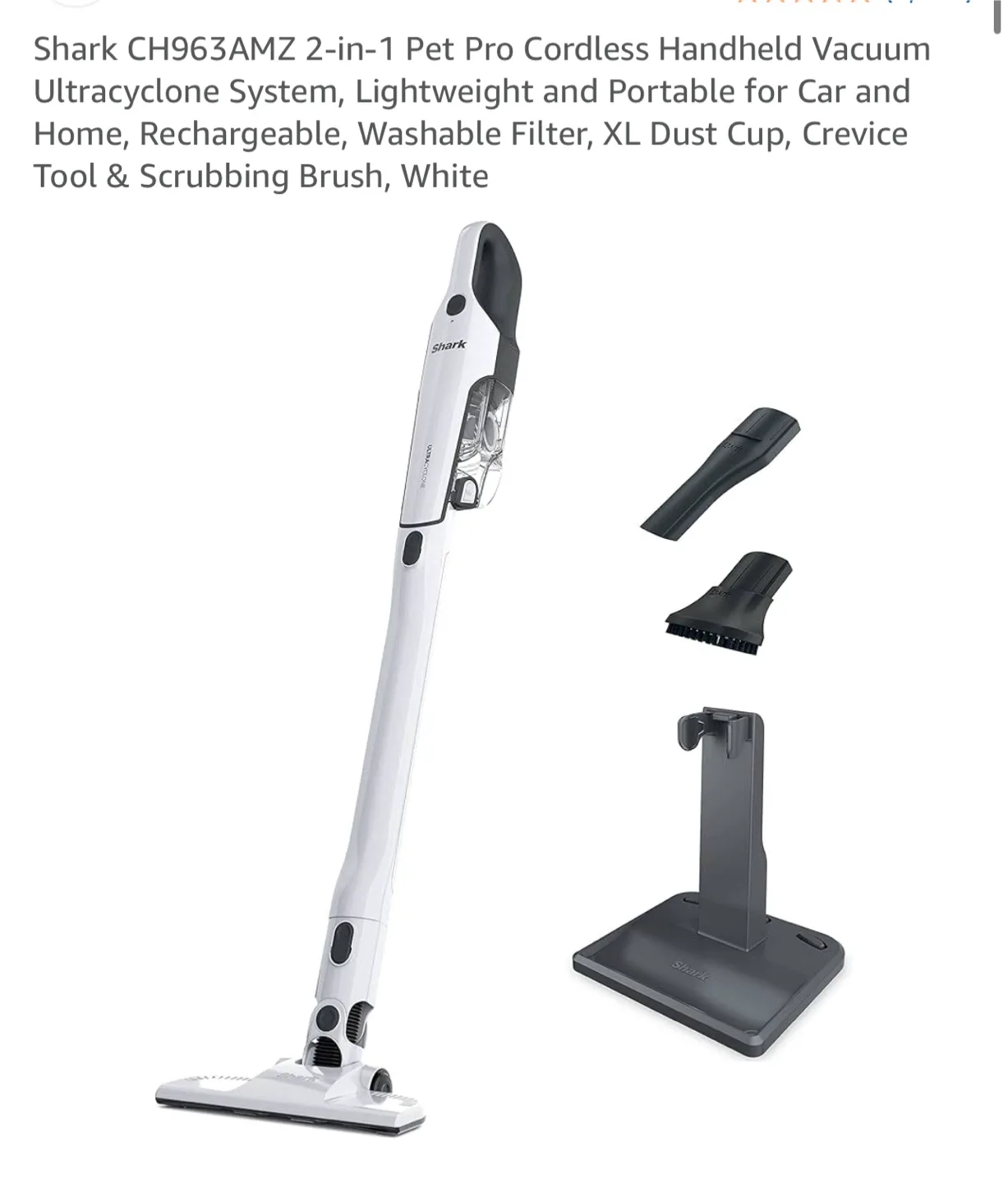 Shark 2-in-1 Pet Pro Cordless Handheld Vacuum image indicator(2)