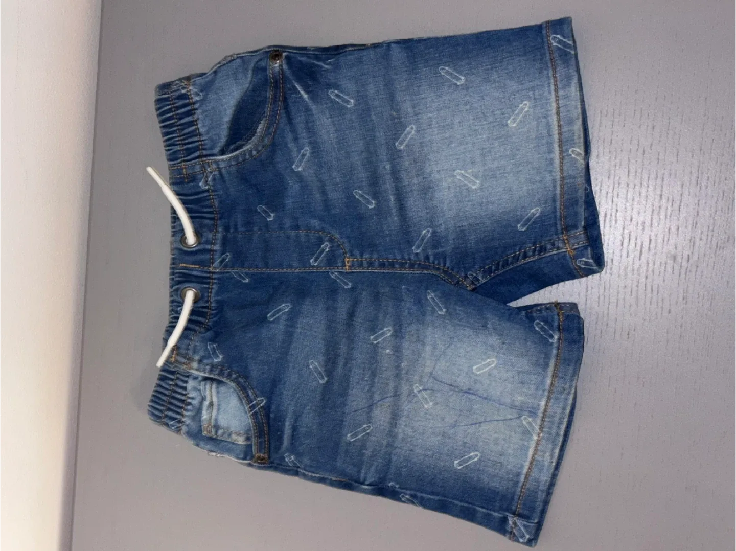 Blue Denim shorts🥕 image indicator(2)