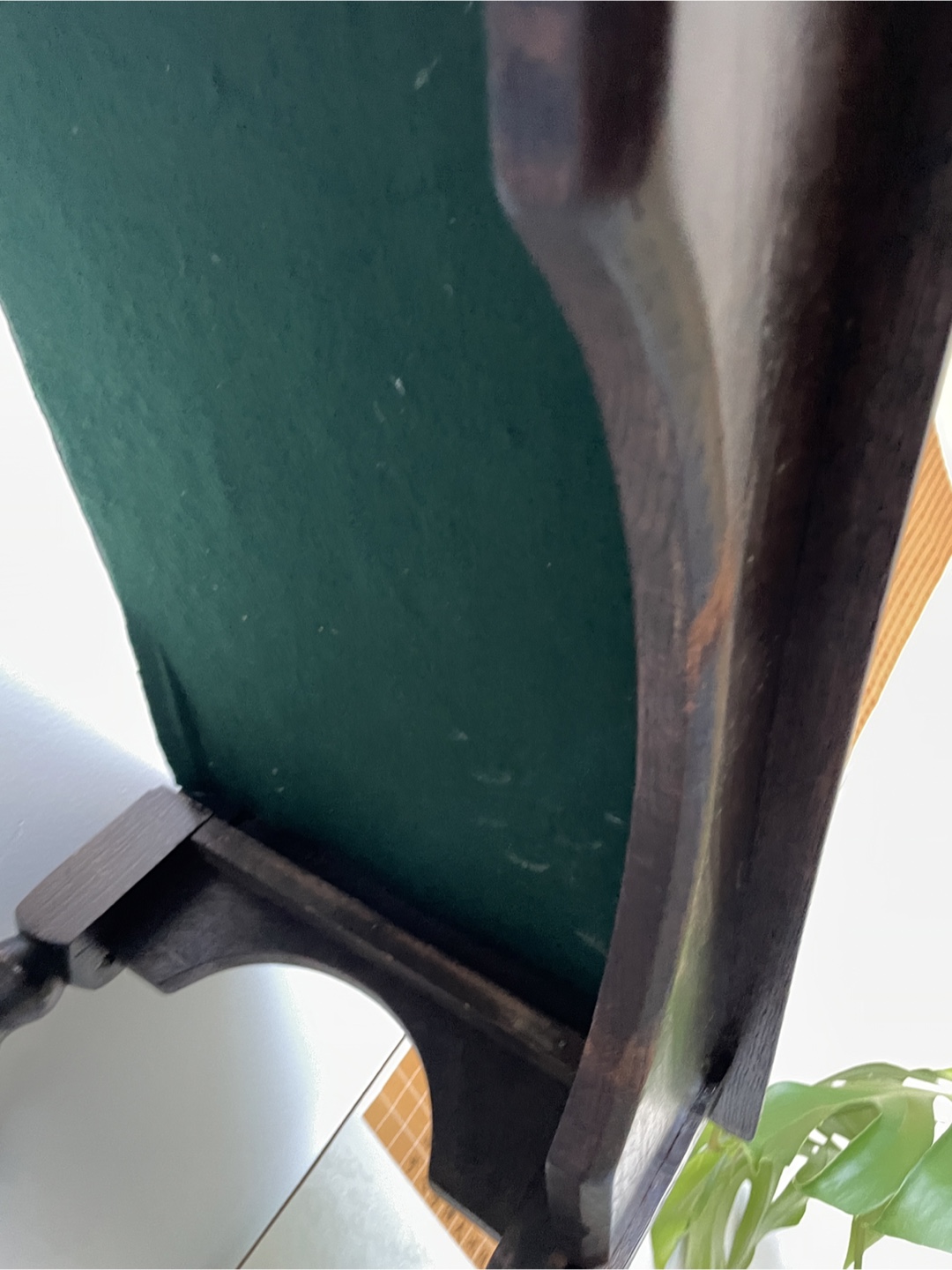Antique Dark Wood Side Table - photo 5