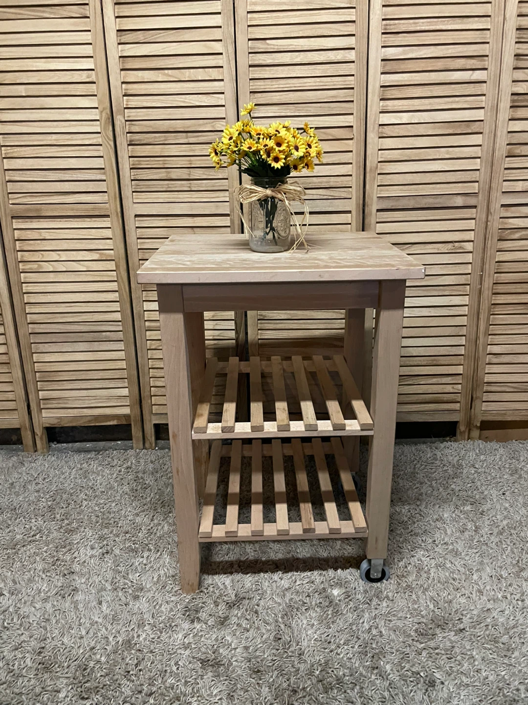 Wooden Kitchen Island Cart - photo 3