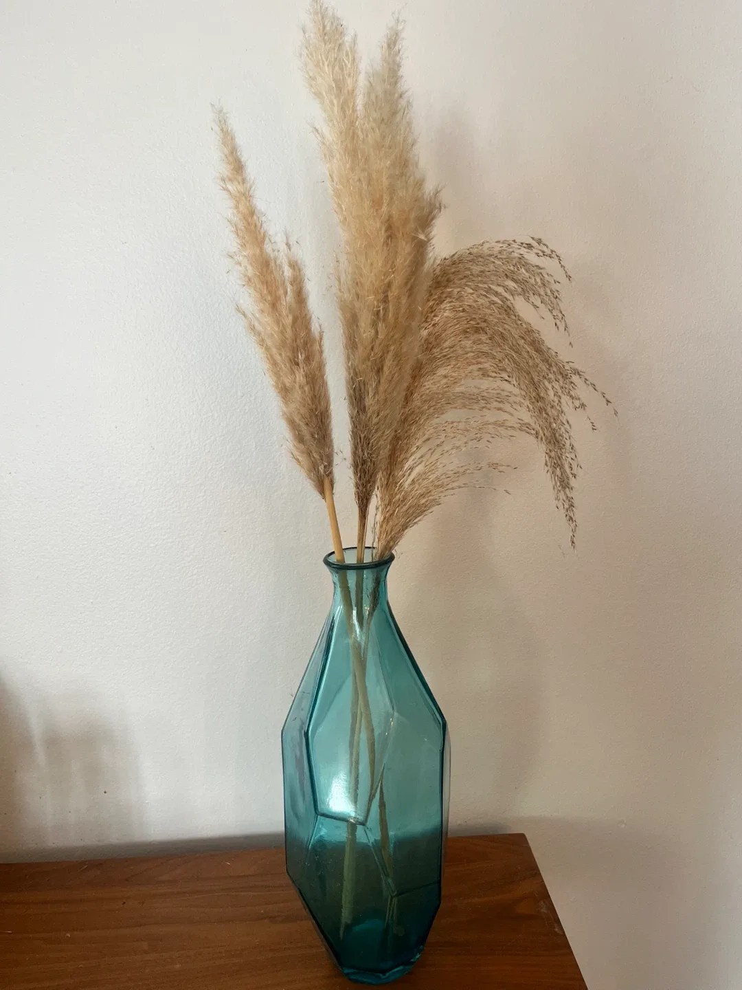 Decorative Teal Glass Vase thumbnail