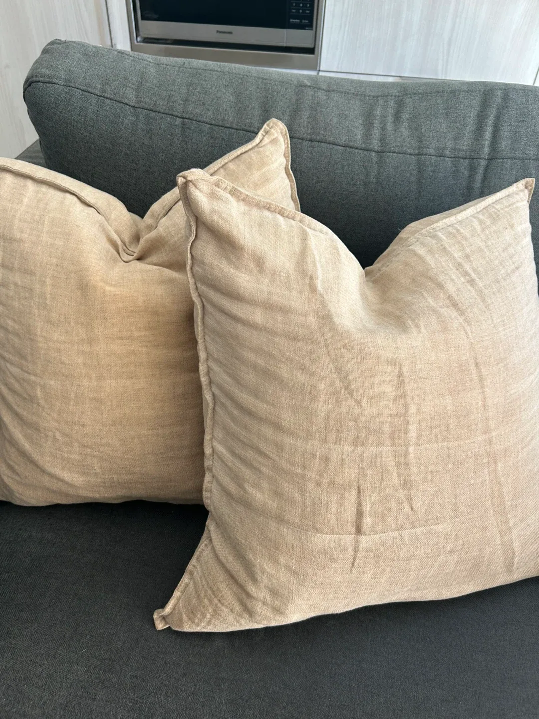 Set of pillows with feather inserts thumbnail