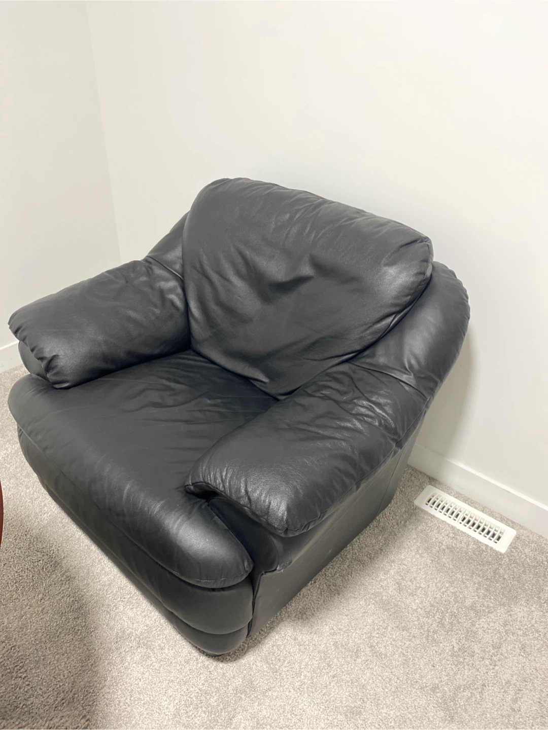 Black Leather Armchair