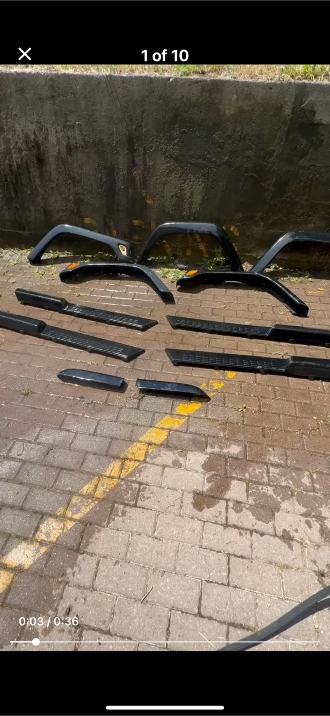 Jeep Fender Flares & Side Steps. TJ.