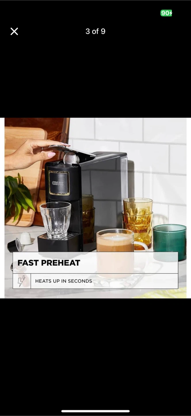 CRUX 19 Bar Espresso Capsule Coffee Maker - photo 3