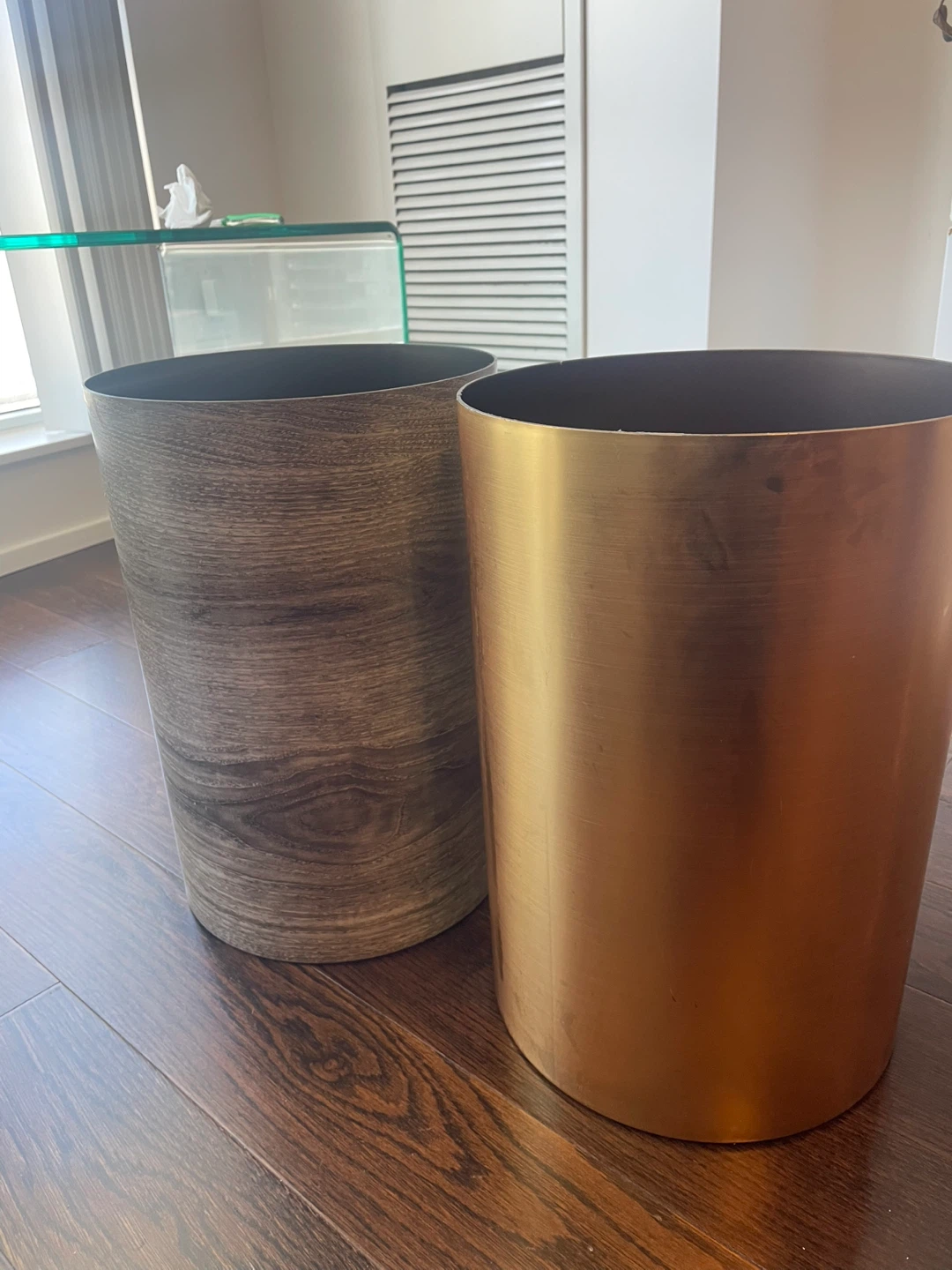 Umbra Metalla Trash Can set  - Gold & Wood - photo 3