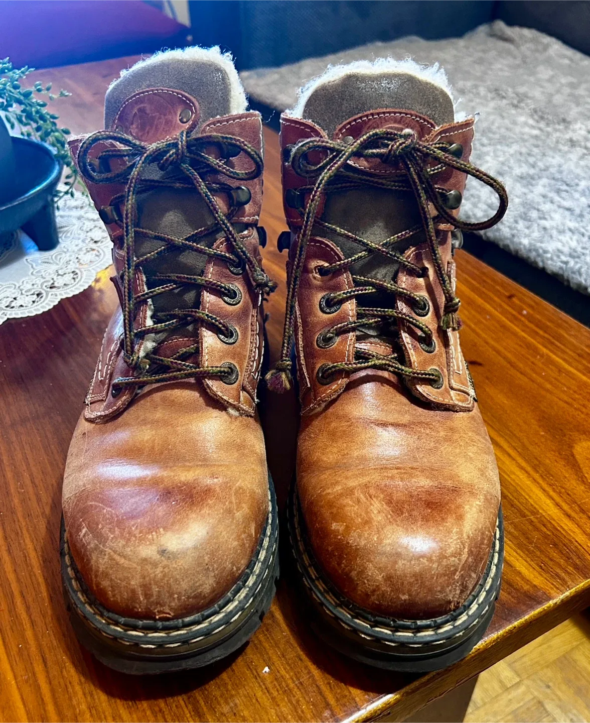 Krystiano Brown Leather Winter Boots - EU 43 thumbnail