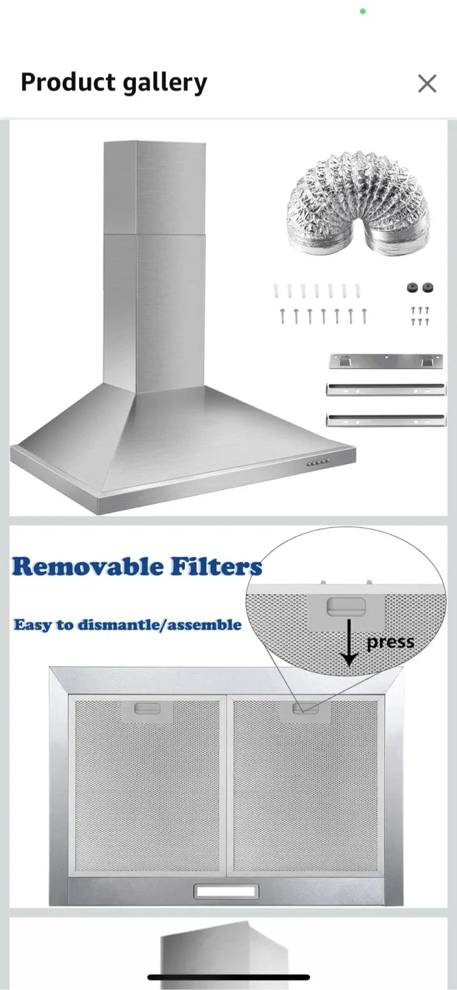Stainless Steel Kitchen Range Hood thumbnail
