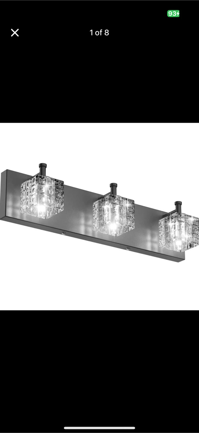 new Ralbay 3 Lights Modern Crystal Matte Black - photo 2