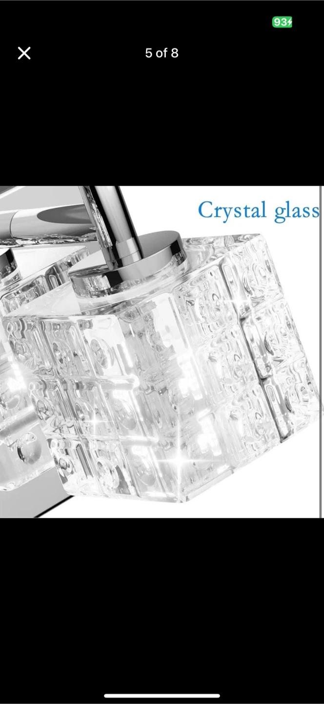 new Ralbay 3 Lights Modern Crystal Matte Black - photo 5
