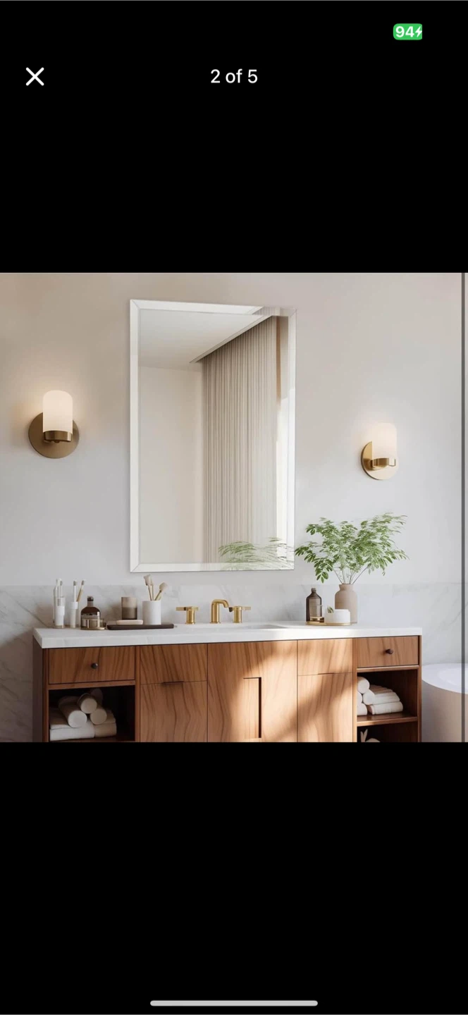 new 16x24 inch Beveled Bathroom Mirror - photo 2