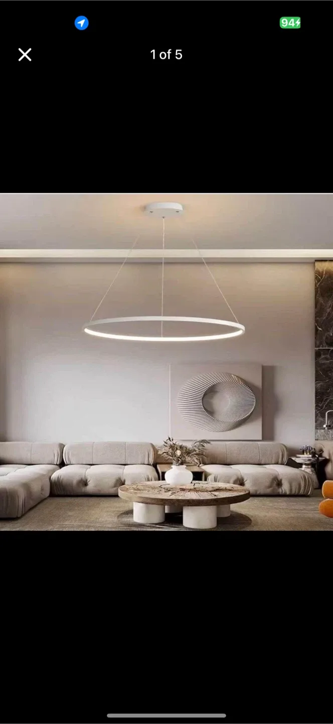new 23.6” LED Ring Chandeliers with remote control thumbnail