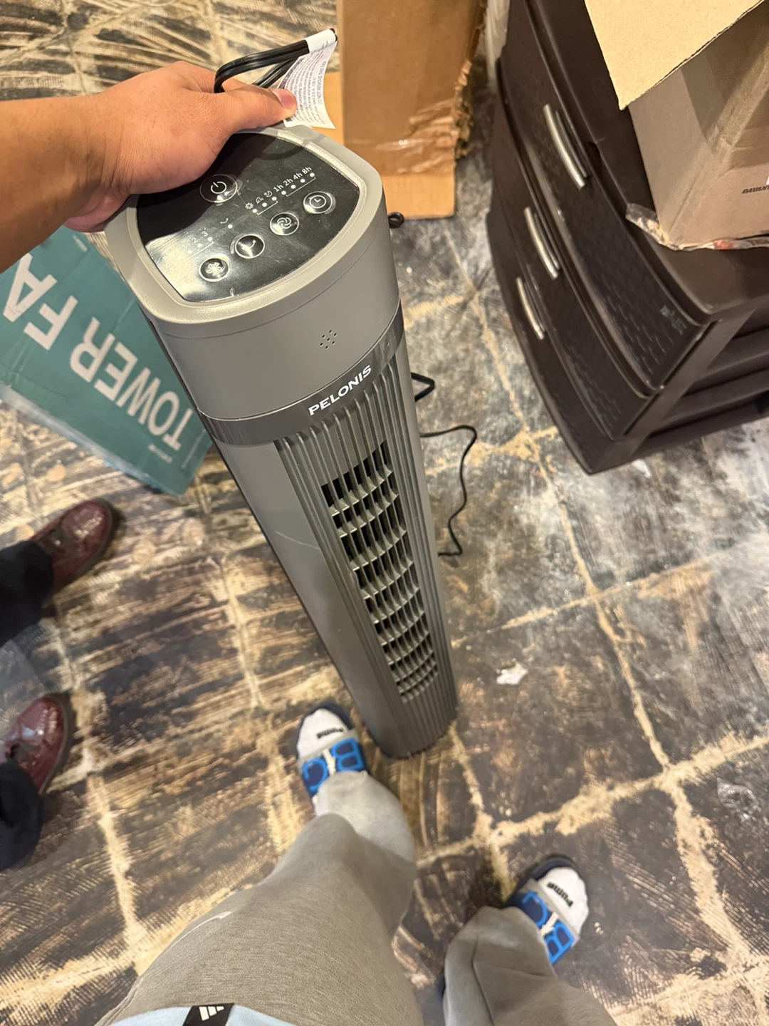 PELONIS 40" Tower Fan - Grey - photo 2