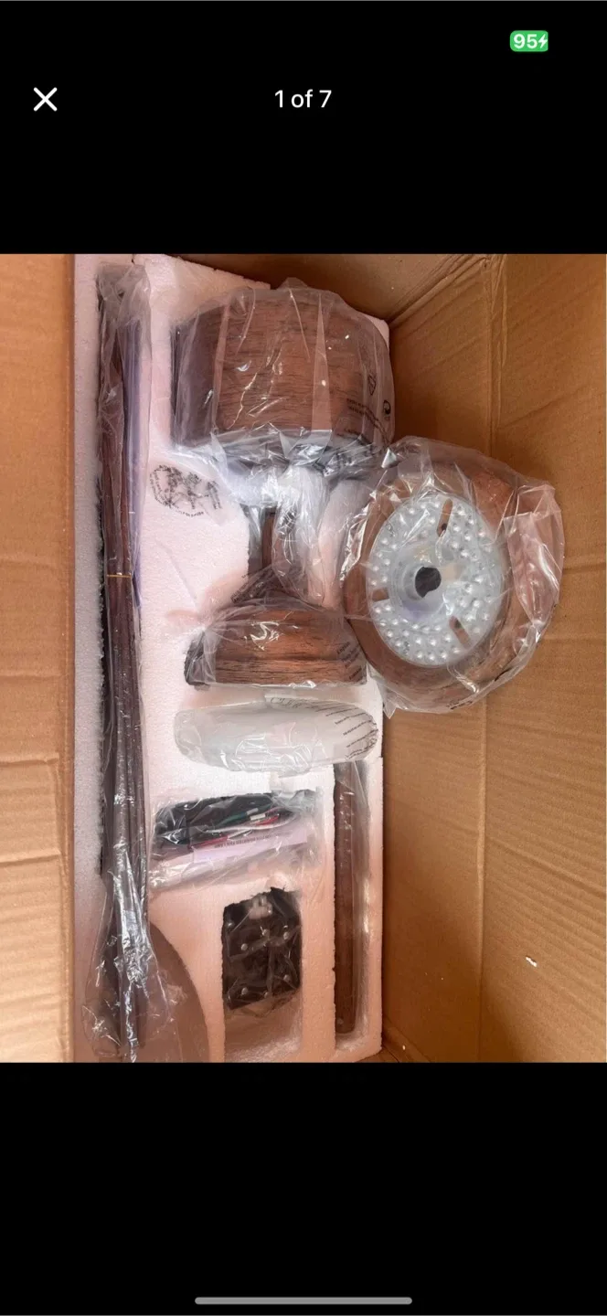 new brown color 52'' Ceiling Fan with Remote Control thumbnail