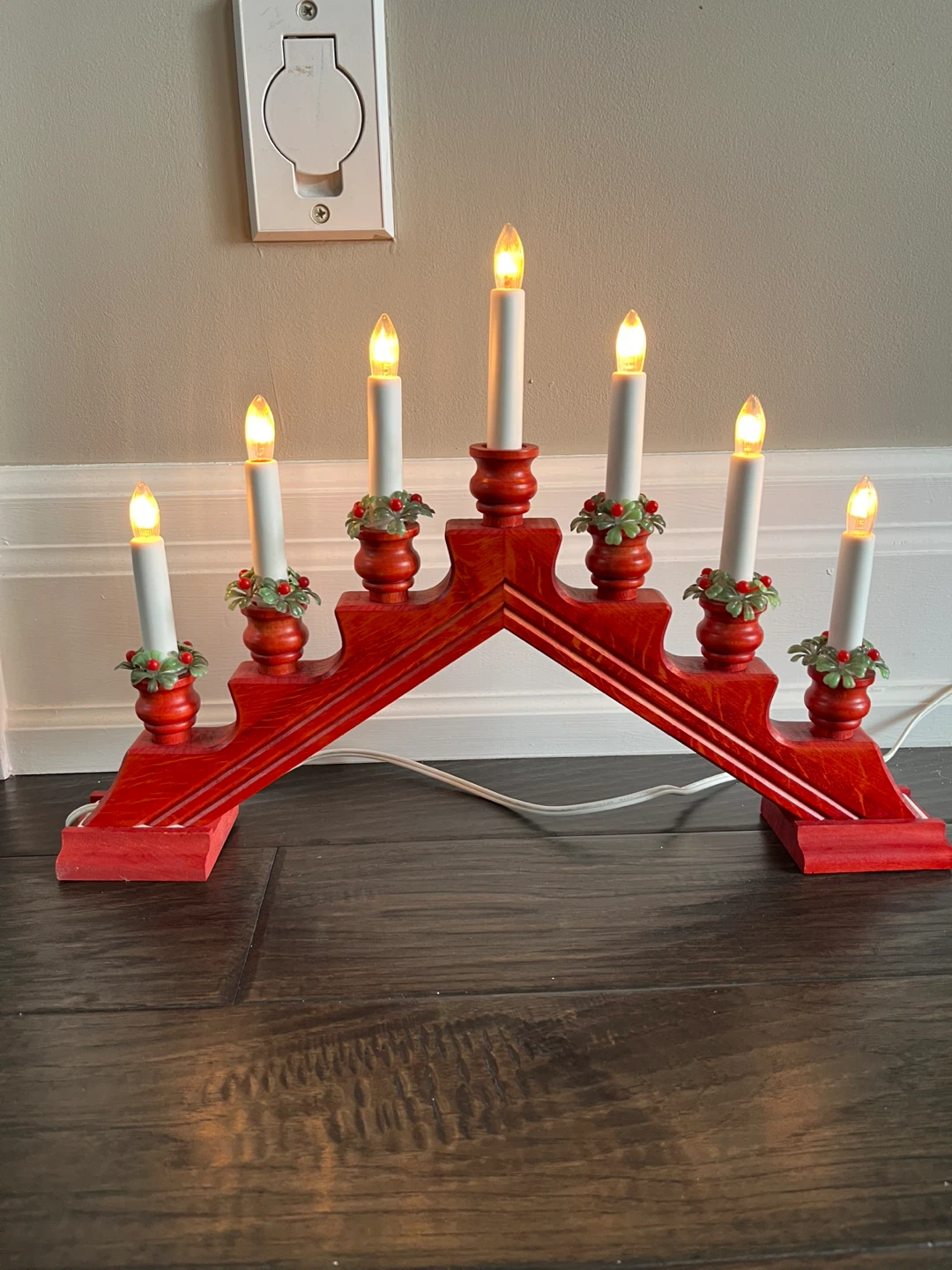 Vintage Candelabra Christmas Bridge