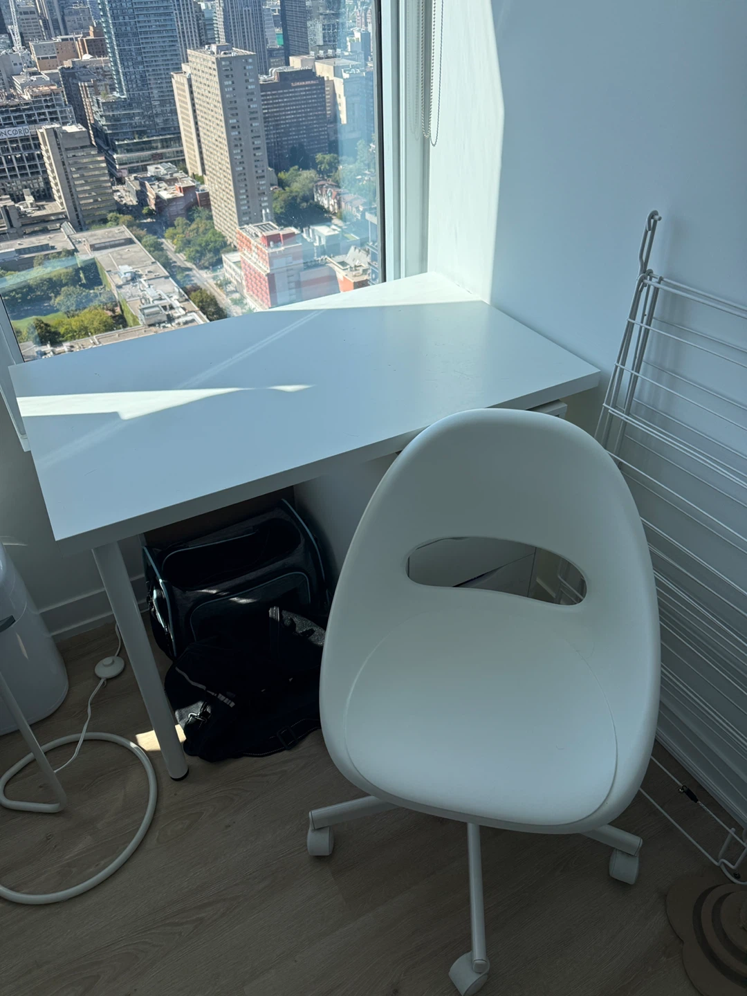 IKEA White Table & Chair