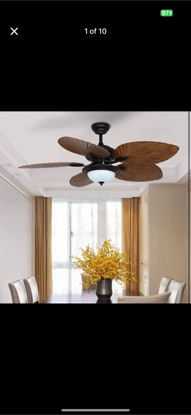 new Tropical Ceiling  Fan with Remote thumbnail