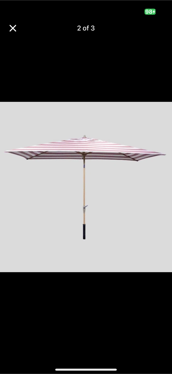 new 10x6 outdoor patio umbrella - photo 2