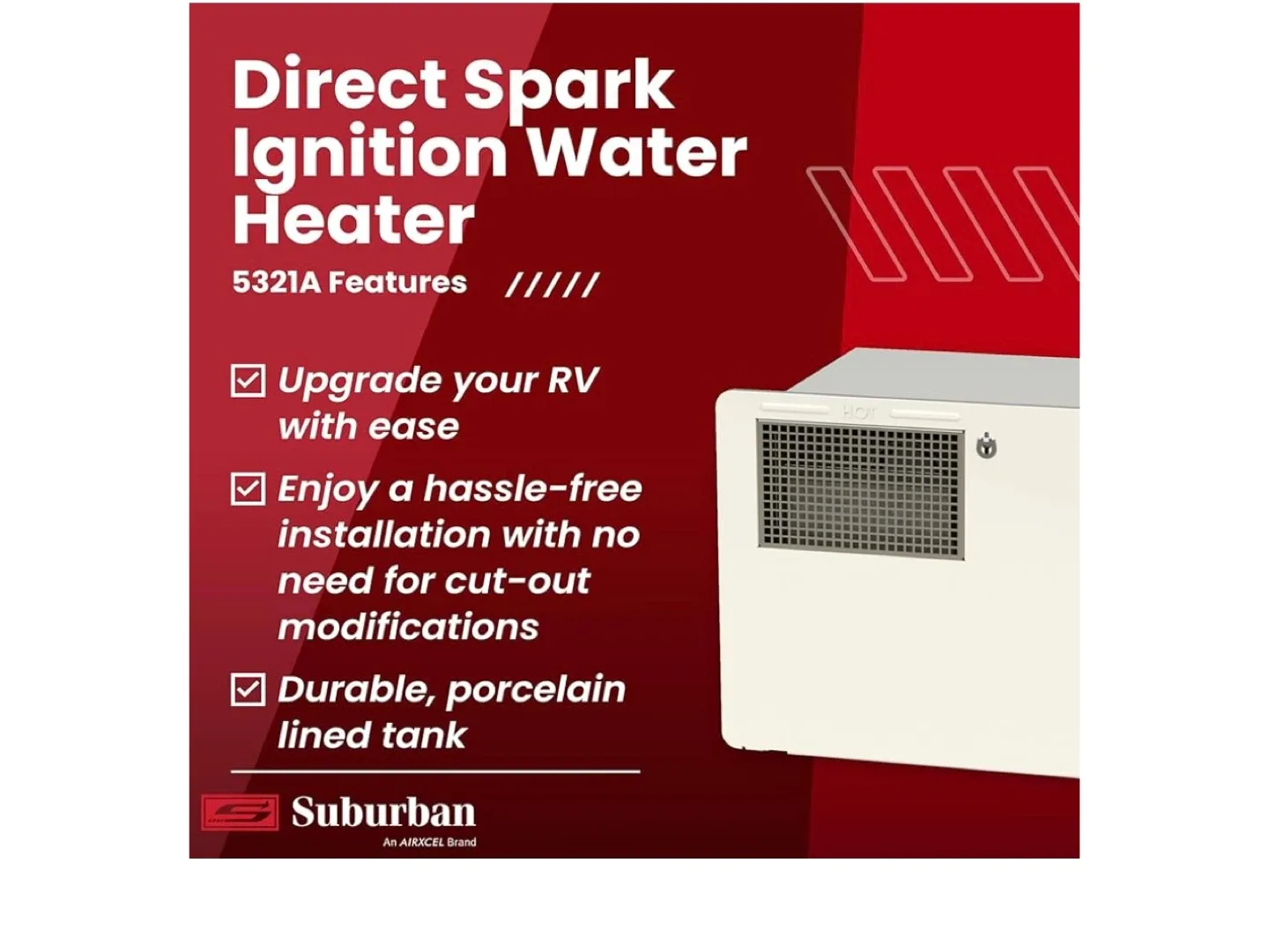 NewSuburban 5321A Direct Spark Ignition (DSI) 6 Gallon Advantage image indicator(2)