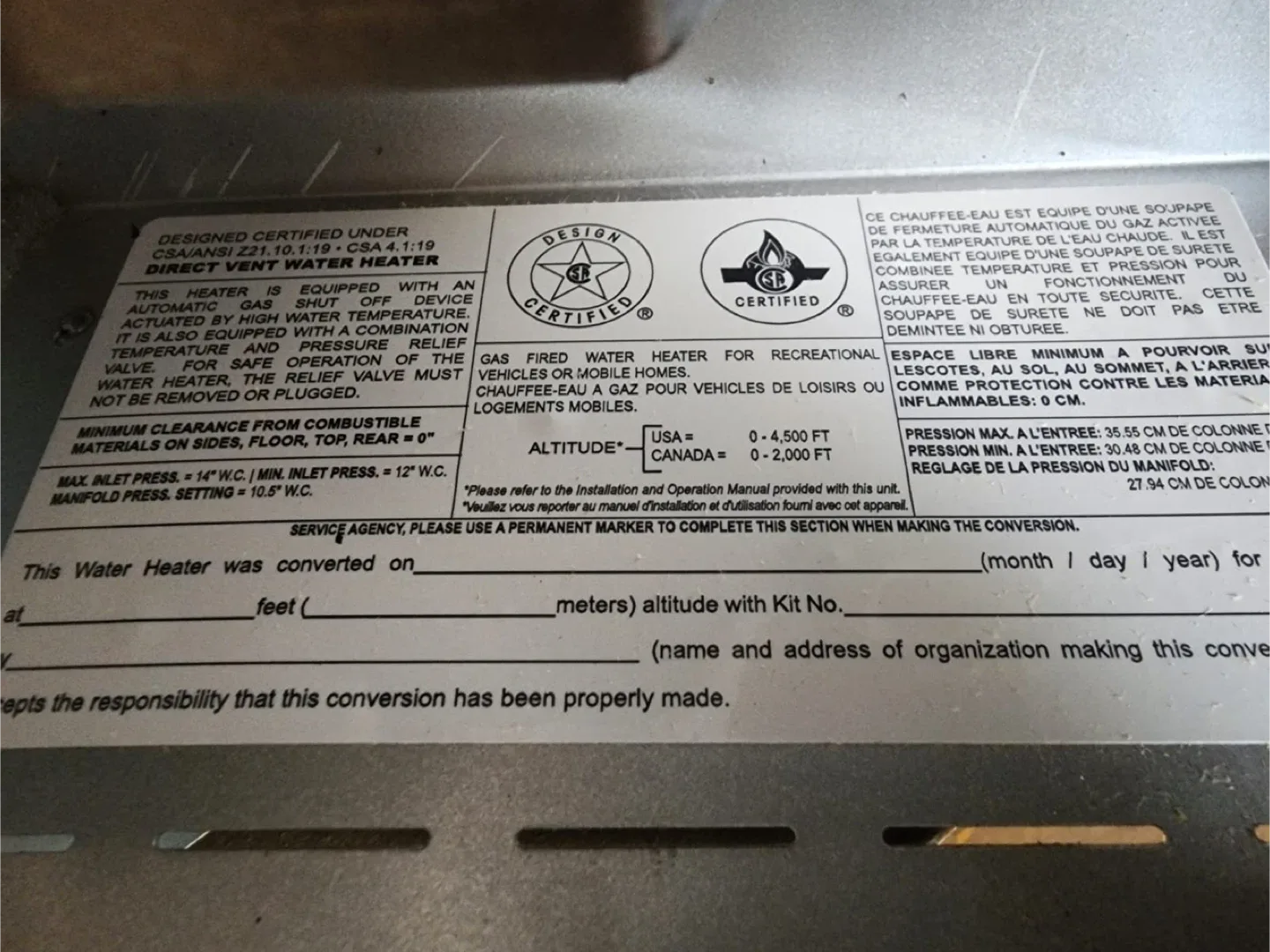 NewSuburban 5321A Direct Spark Ignition (DSI) 6 Gallon Advantage image indicator(7)