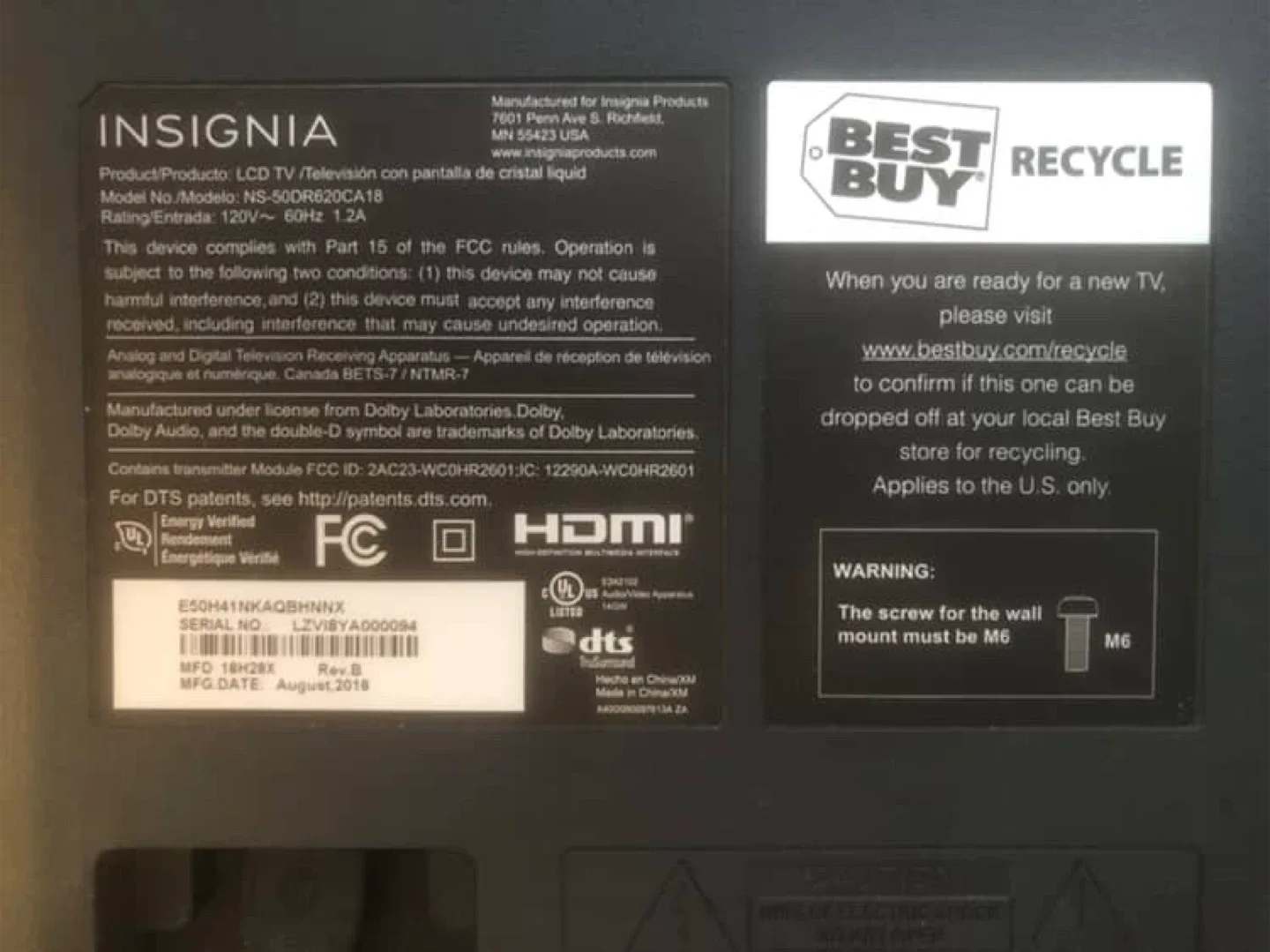 Insignia Roku TV 50" 4K HD NS-50DR620CA18 image indicator(2)