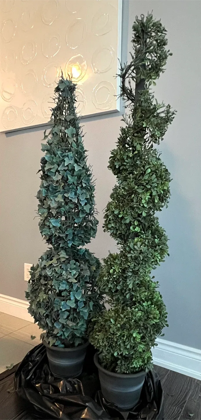 Artificial Topiary Trees - Set of 2 thumbnail